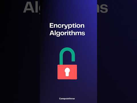 Encryption Algorithms #technology #coding #computerscience #machinelearning #artificialintelligence