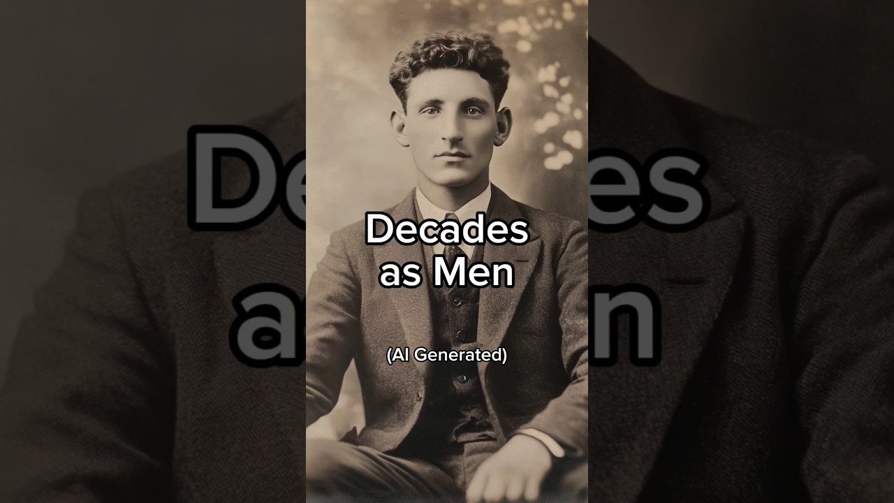 Decades as Men | AI-Generated Portraits