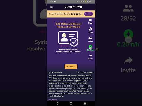 pi kyc 3.36 million #crypto System process checks resolve Tentative KYC status #cryptocurrency