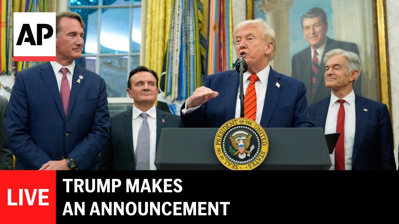 Live: President Donald Trump Announces in the Oval Office