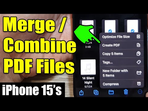 📄 iPhone 15/15 Pro: How to Merge/Combine Multiple PDF Files Into a Single PDF 🚀