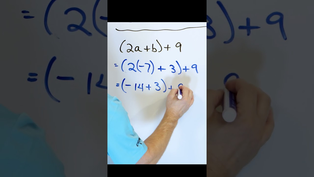 Substituting Values into Algebraic Expressions