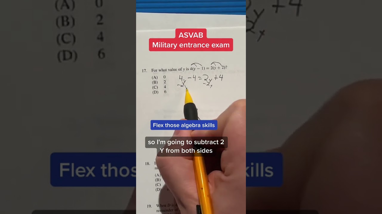 ASVAB AFQT Math Knowledge answer 17