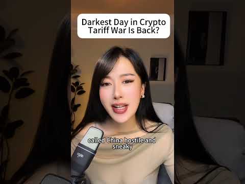 Darkest Day in Crypto-Tariff War Is Back? #crypto #bitcoin #blockchain #china #eth #xrp#trump