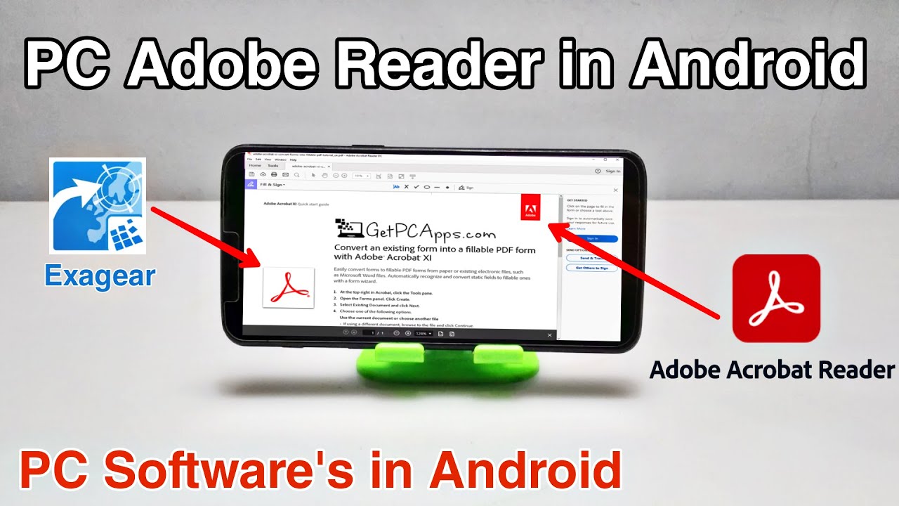 Install Adobe Acrobat Reader on Android via ExaGear