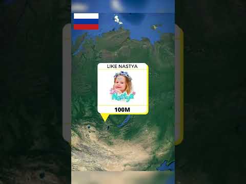 Most subscribed invidual Youtubers from each country PART 1 #shorts #youtuber #subscribe