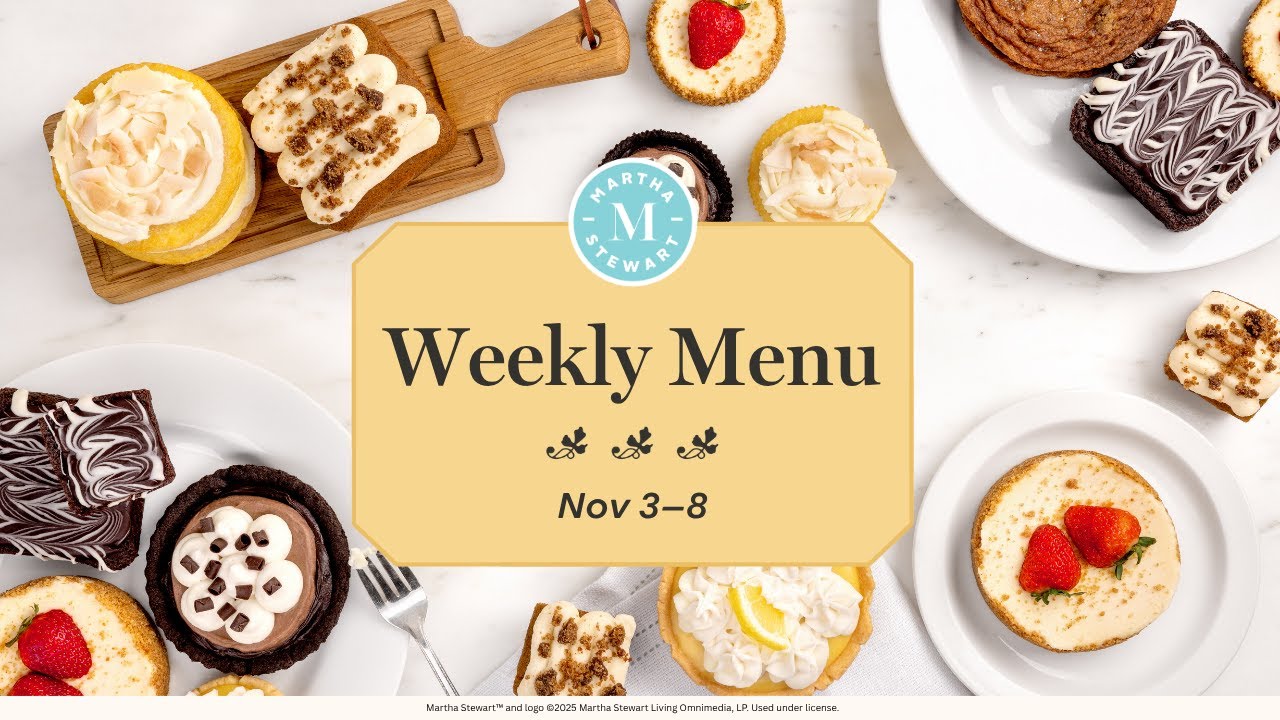 Discover Martha Stewart’s Irresistible Crumbl Cookies & More! 🍪 | Nov 3–8 Menu Highlights