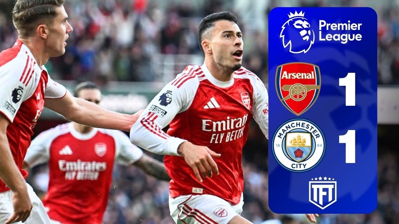 Martinelli's Crucial Goal Saves Arsenal in Thrilling 1-1 Draw vs. Man City ⚽