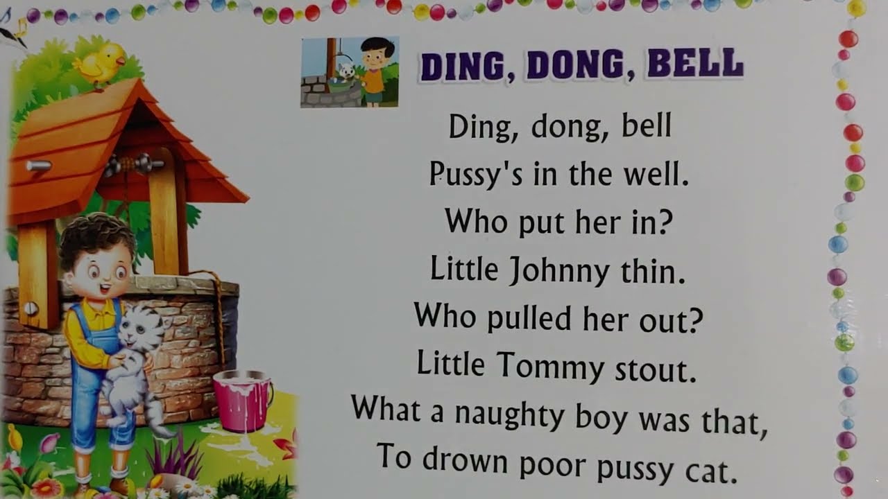 Ding Dong Bell Nursery Rhyme Video for Kids 🎶