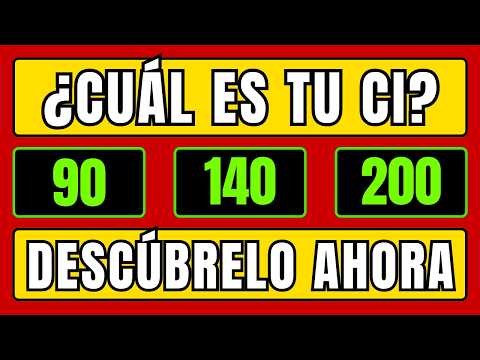 Prueba de CI: Evalúa tu nivel de inteligencia con 70 preguntas desafiantes