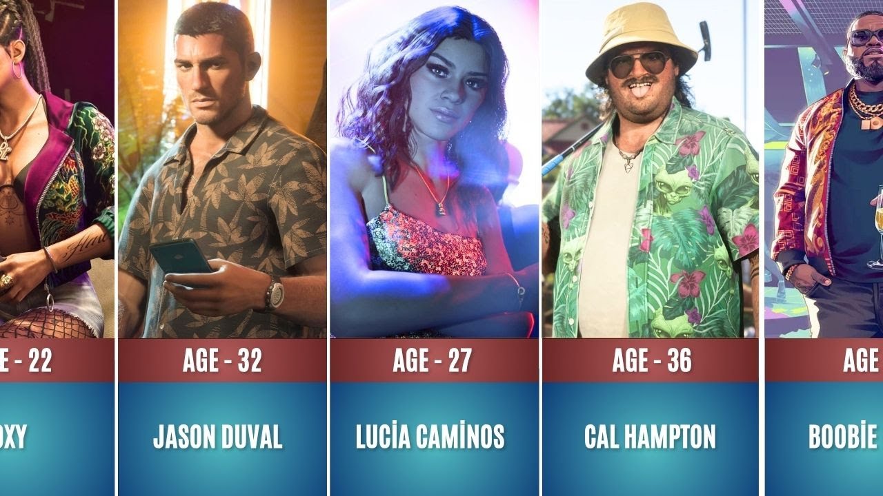 GTA 6 Characters & Ages Revealed 🎮