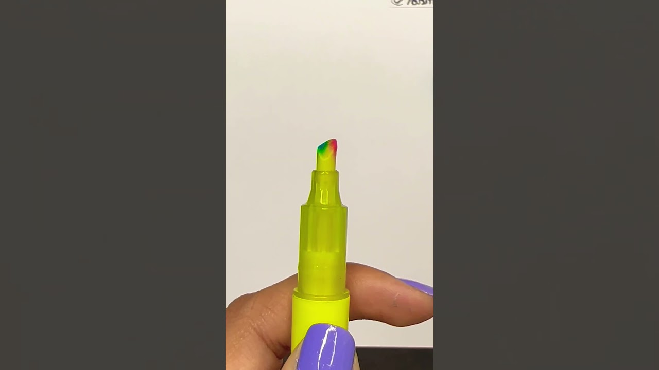 DIY Rainbow Marker π Creative Art Tutorial