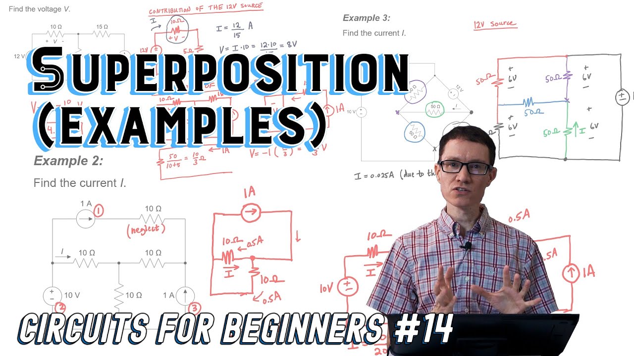 Superposition Principle Explained with Easy Circuit Examples ⚡