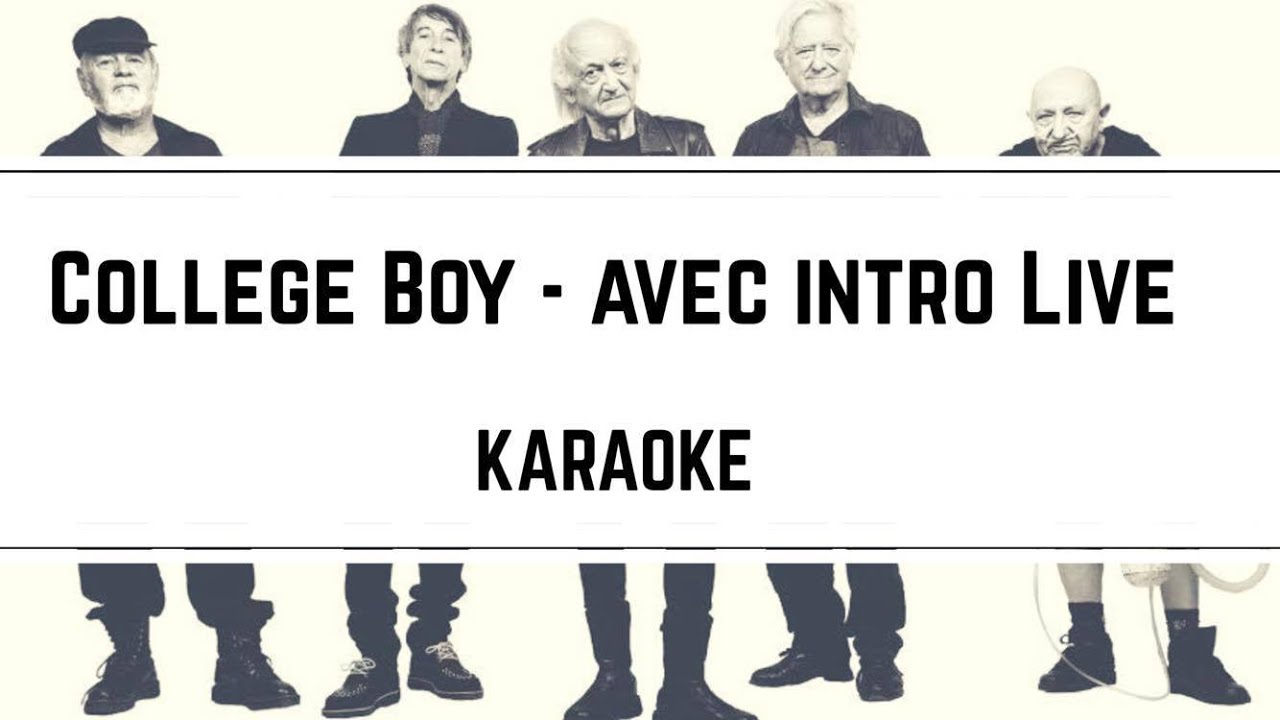 Indochine - College Boy (Live Intro Karaoke) 🎤 | Instrumental Bonus Track