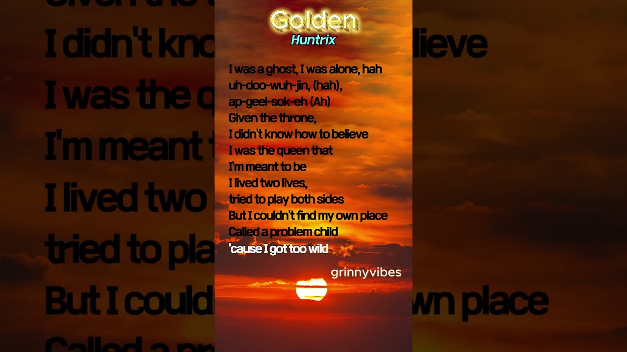 🎶 Huntrix - Golden (Lyrics) | KPop Demon Hunters Anthem