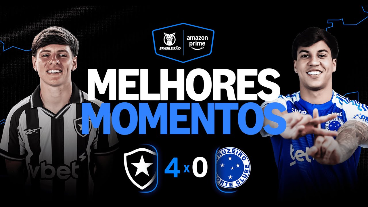 BOTAFOGO 4 X 0 CRUZEIRO | MELHORES MOMENTOS | CAMPEONATO BRASILEIRO 2026