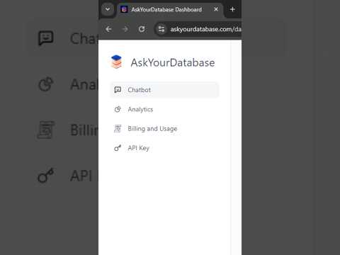 How to Create CHATBOT using AI for SQL | AskYourDatabase