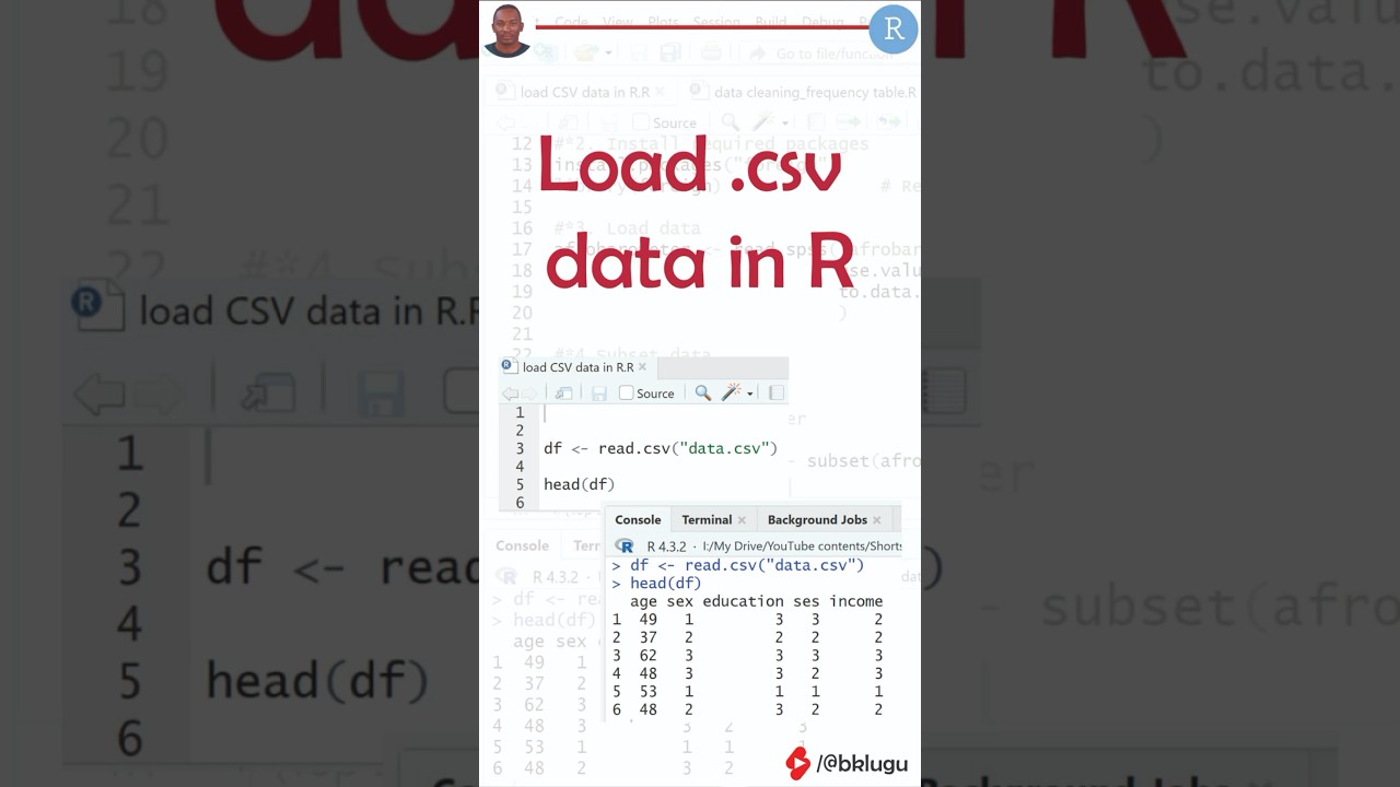 How to Import CSV Data in R Using read.csv