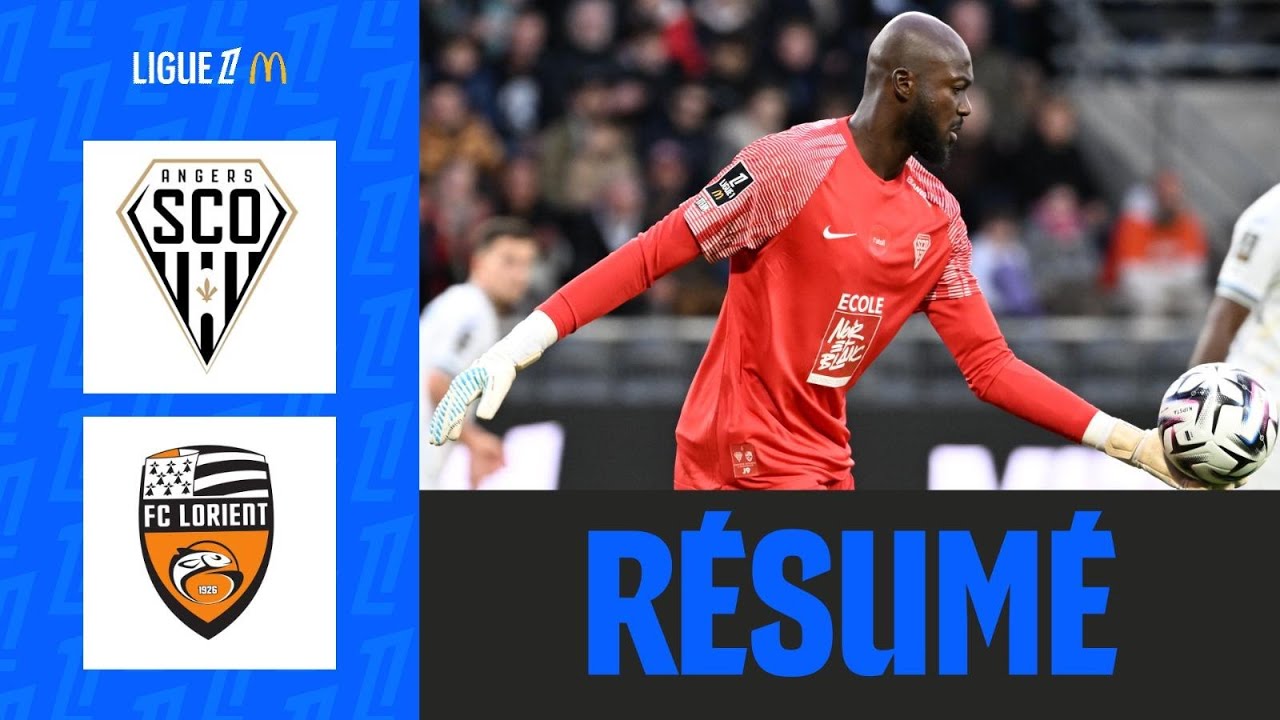 Angers SCO Triomphe contre Lorient : Résumé et moments forts du match 2-0 ⚽