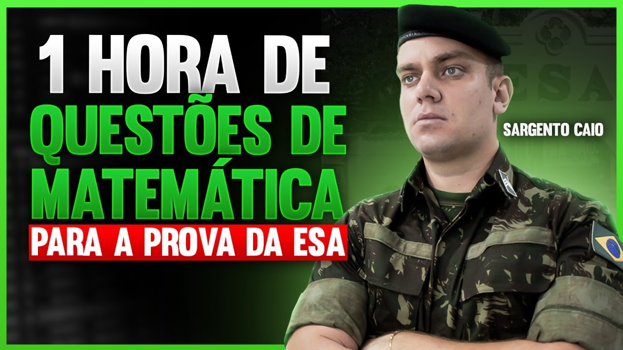1 Resolução de Questões de Matemática em 1 Hora para o ESA 📚