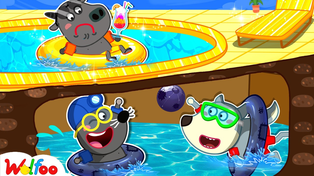 NEW: Rich vs Broke Swimming Pool Challenge! Friendship is Better Than Money | Wolfoo Channel