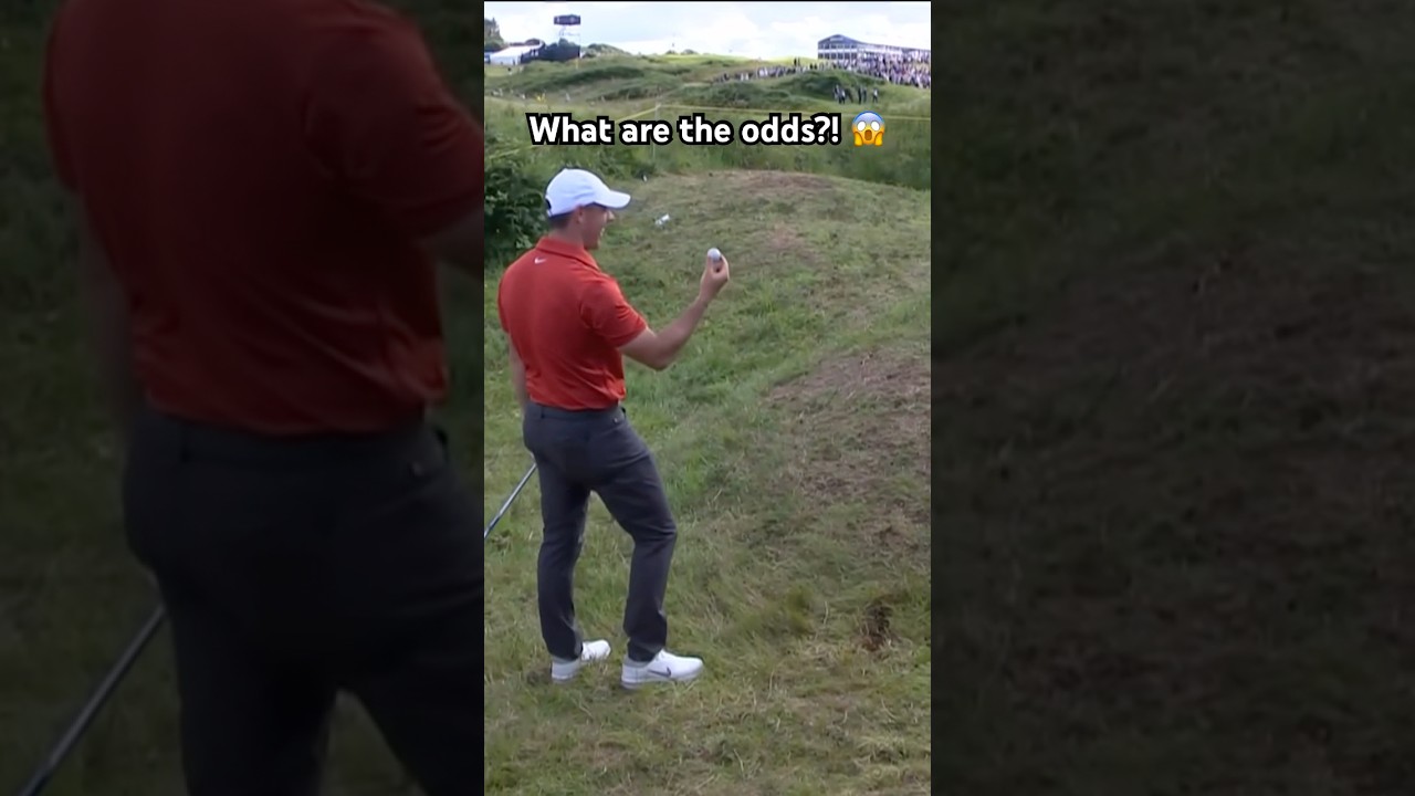 Rory McIlroy Finds Buried Ball at The Open π