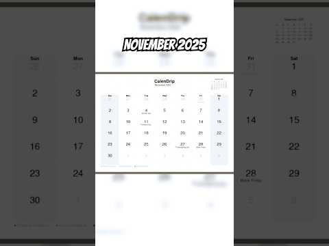 Calendar November 2025 #monthsoftheyear