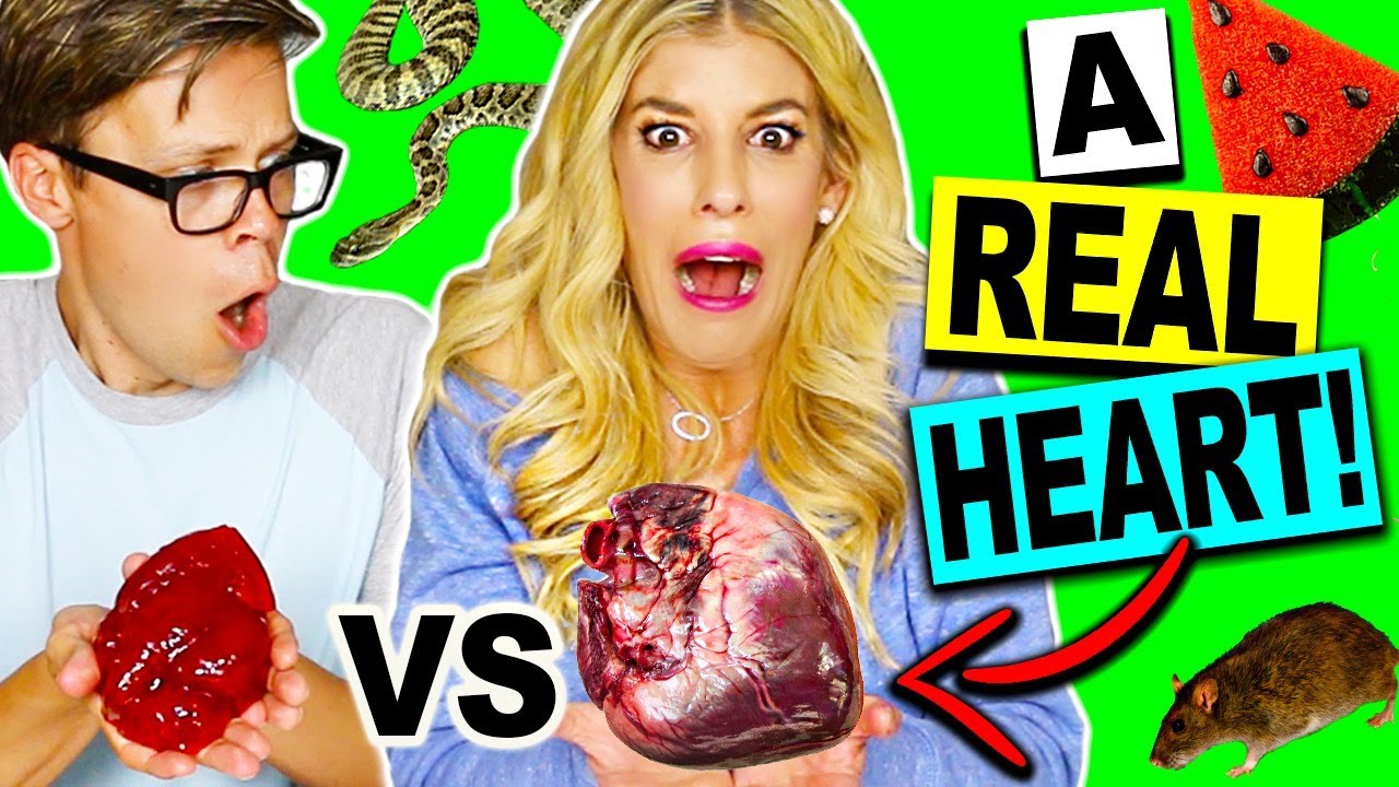 Real Food vs Gummy Food Challenge! 🧠