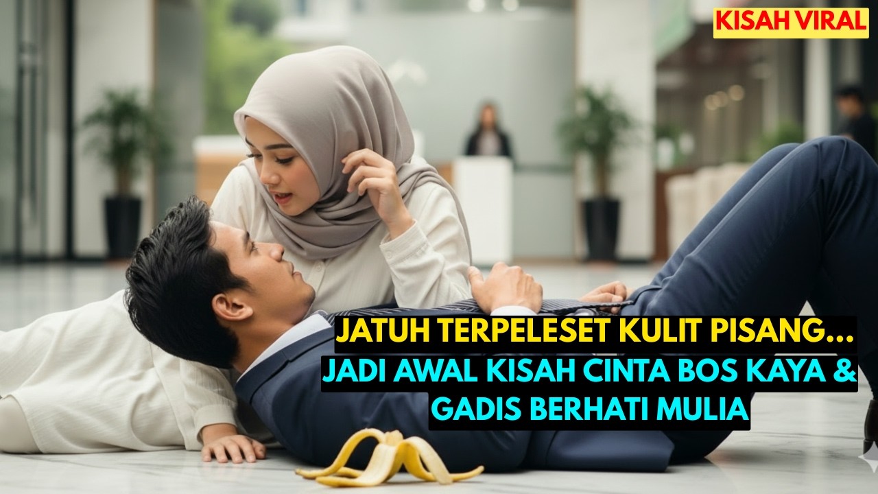 Terpeleset Kulit Pisang dan Menimpa Tubuh BOS KAYA, Tatapan Mata Gadis Miskin Bikin BOS Jatuh Cinta