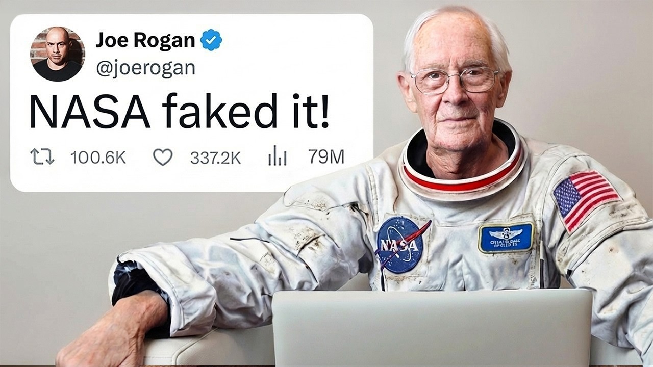 Real Moon Astronaut Reacts to Moon Landing Deniers