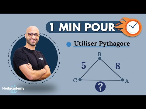1 minute pour appliquer le théorème de Pythagore