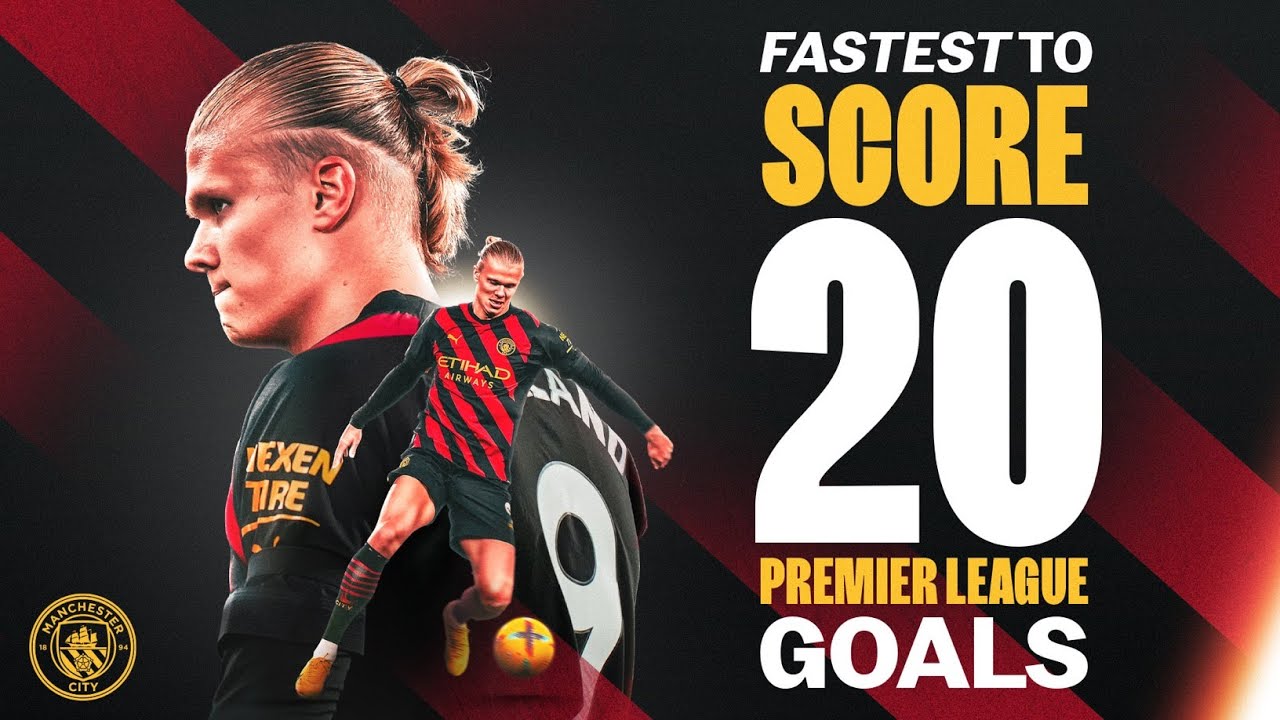 Haaland's Record-Breaking 20 Goals in Just 14 Premier League Matches ⚽