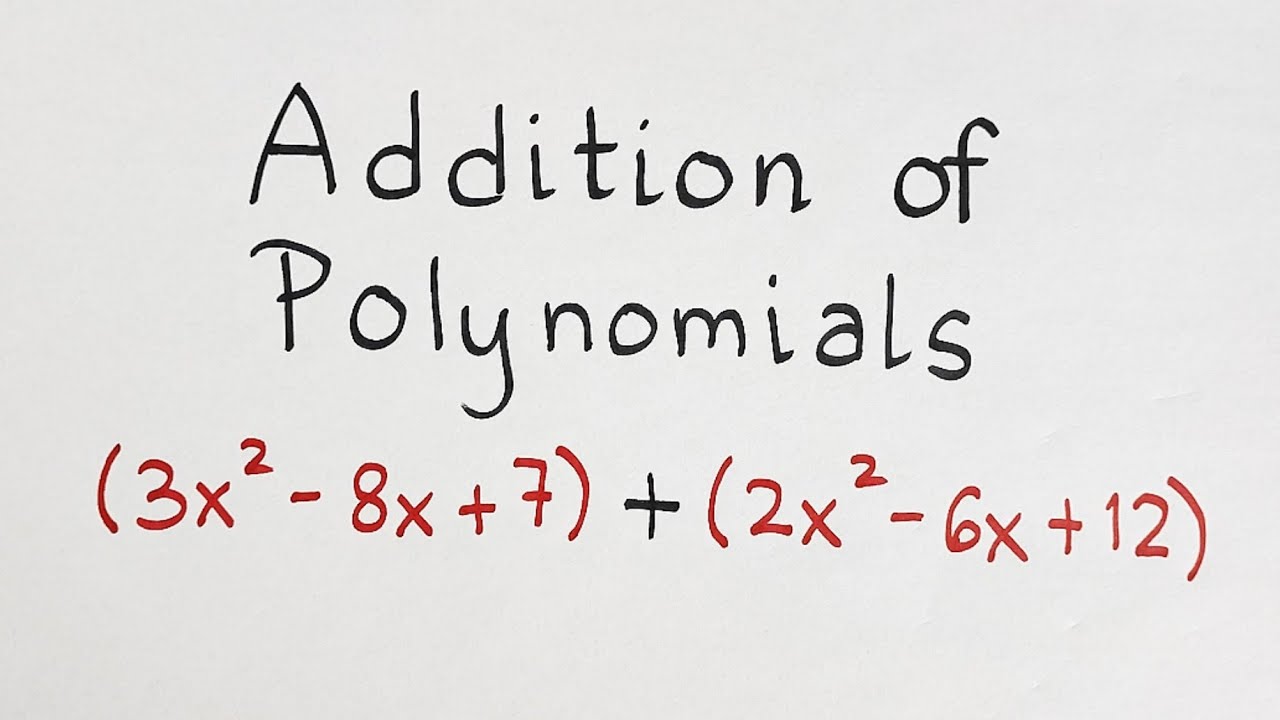 Simple Guide to Adding Polynomials 📘