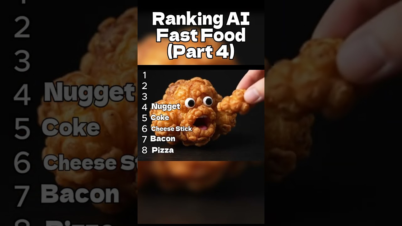 Top AI-Generated Fast Food Rankings 🍔 (Part 4) | Must-See Short
