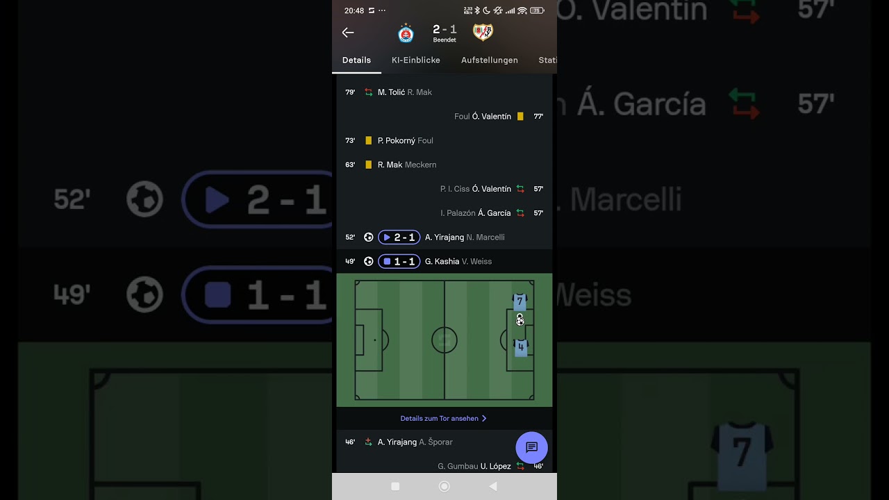 UEFA Conference: Slovan Bratislava 2-1 Rayo Vallecano ⚽
