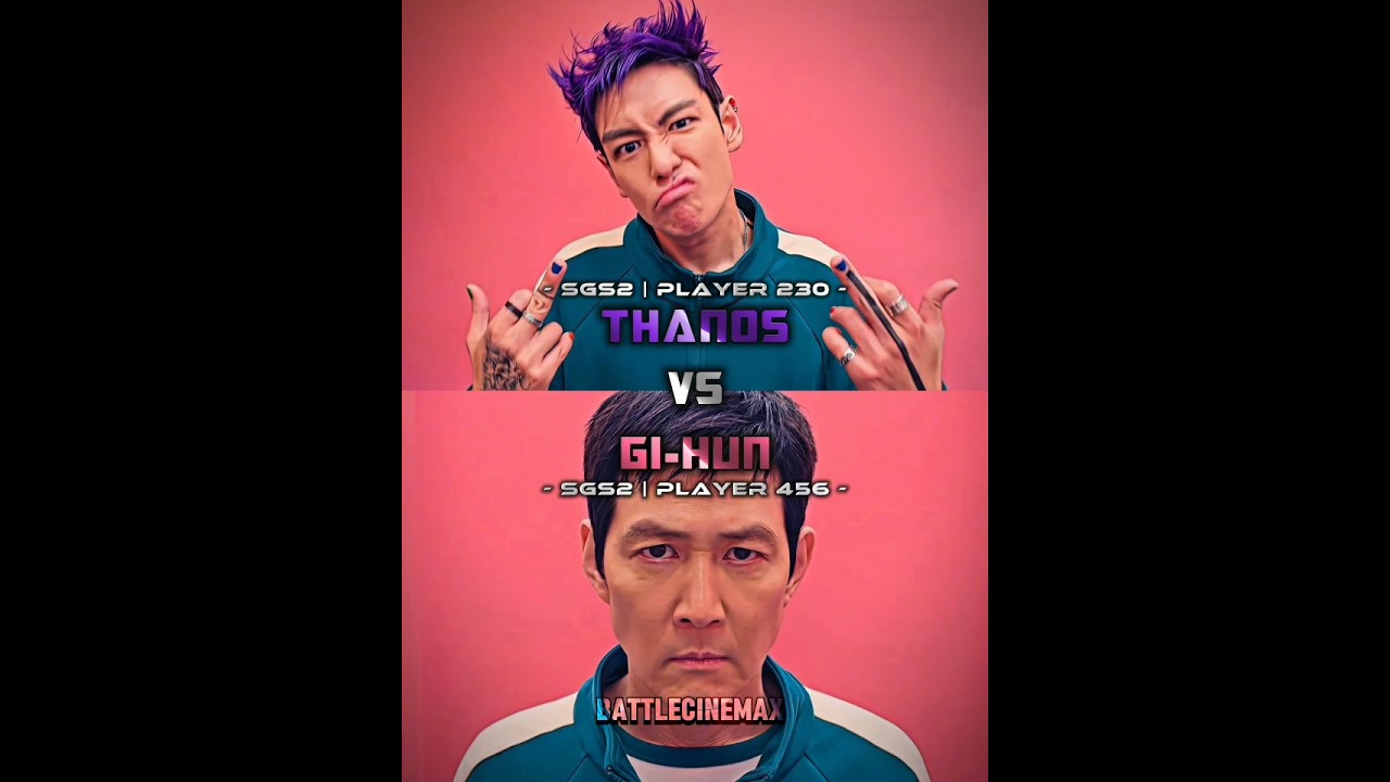 Gi-hun (456) vs Thanos (230) | Squid Game Season 2 #battle #edit