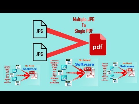 How to convert multiple jpg into a single pdf online/offline - Without Software (Basic - 5)