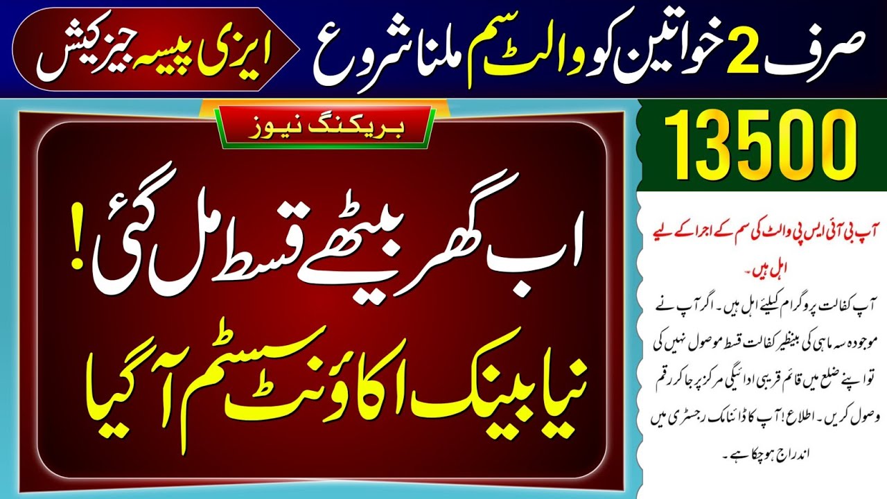 Check Wallet SIM 13500 & BISP Payment via 8171 Portal