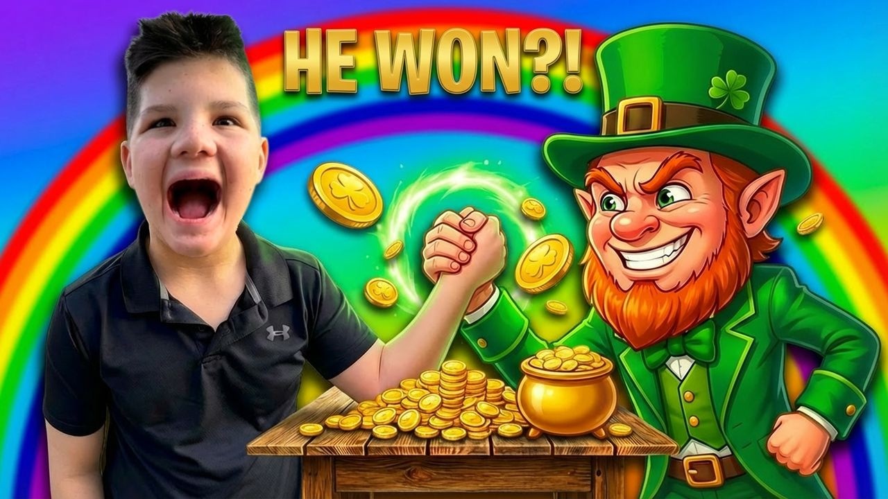 Caleb Catches Leprechaun & Plays Games! 🍀