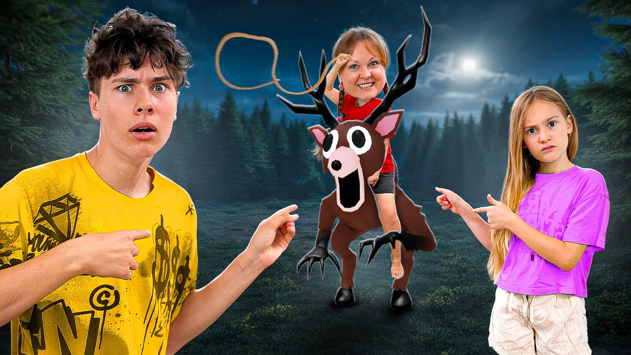 Мама ПРИНЯЛА ВЫЗОВ из ROBLOX 99 ночей в реальной жизни! 🌲 3 серия