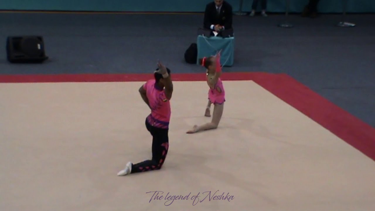 BEL Mixed Pair Acro Worlds Levallois 2014 Qualifiers 🤸‍♂️