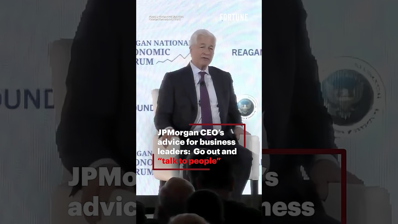 JPMorgan CEO's Leadership Tip: Talk to People 💼