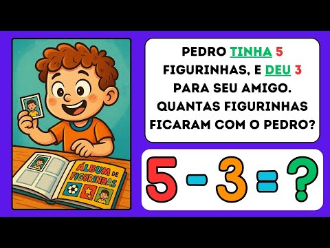 Quiz divertido de matemática | Matemática para crianças | Problemas de adição simples | Continhas