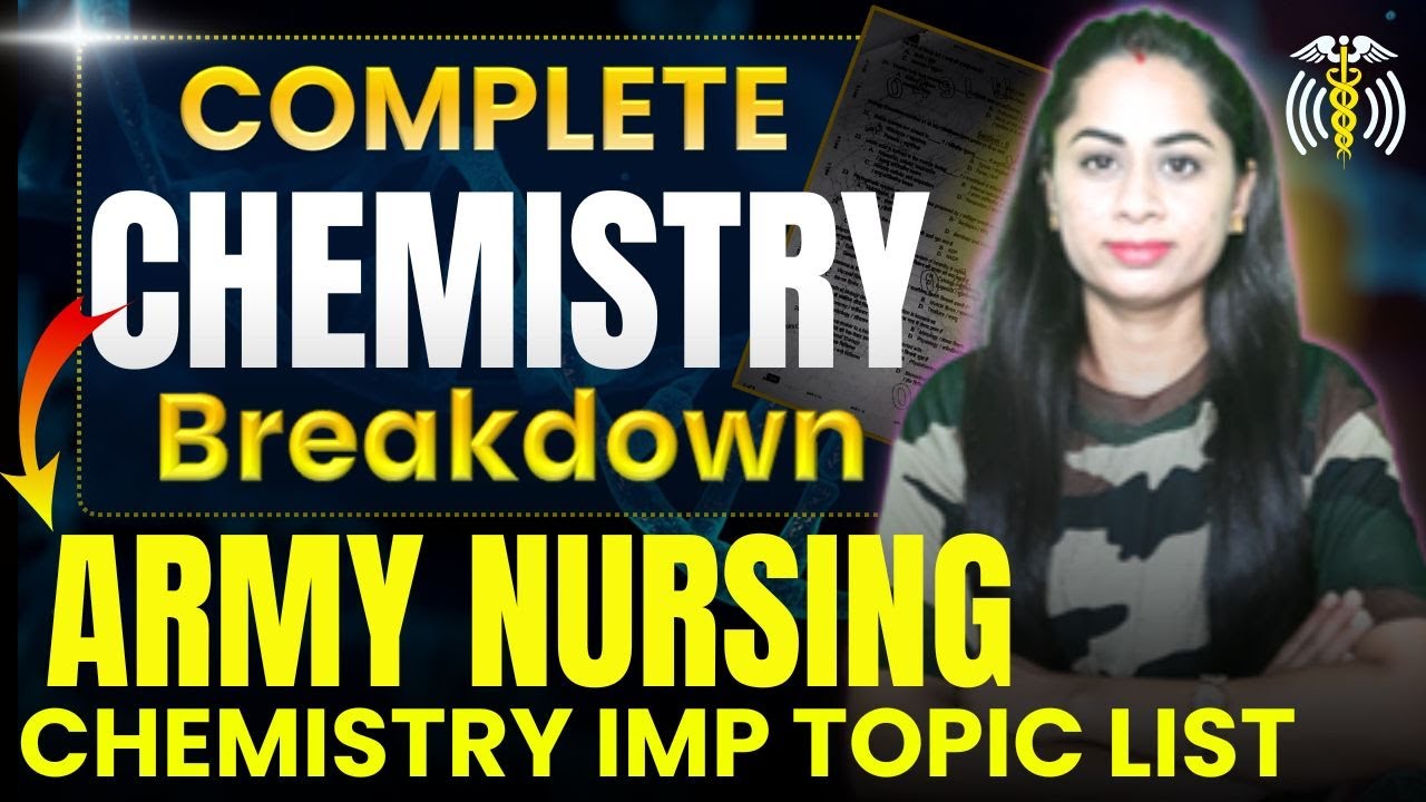 🩺Army Nursing Assistant & Veterinary CHEMISTRY Syllabus | पूरा सिलेबस और बेस्ट टॉपिक्स