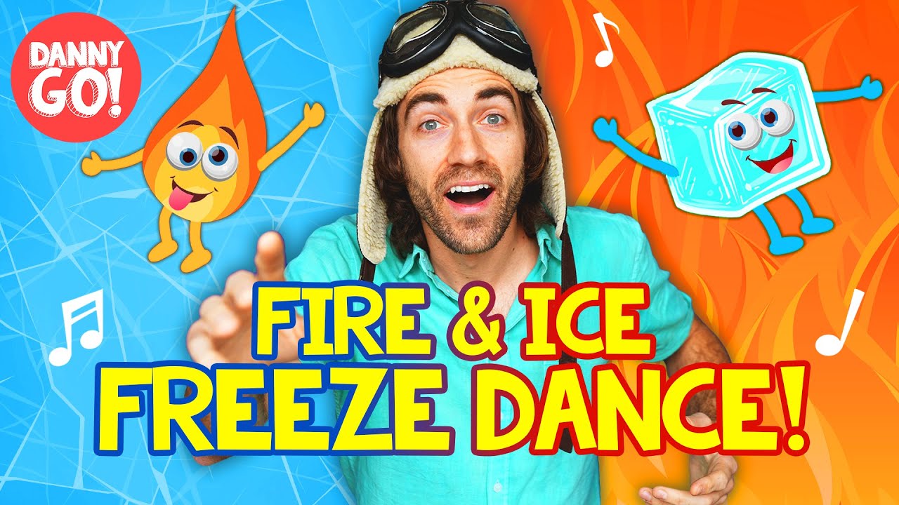 Fire & Ice Freeze Dance Challenge 🔥❄️ – Fun Brain Break Song for Kids