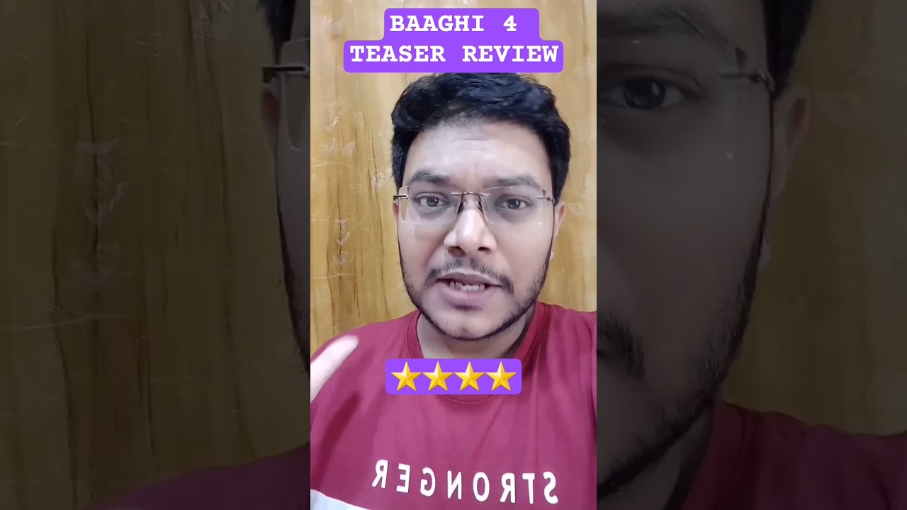 Baaghi 4 Teaser Reaction | Tiger Shroff & Sanjay Dutt 🔥