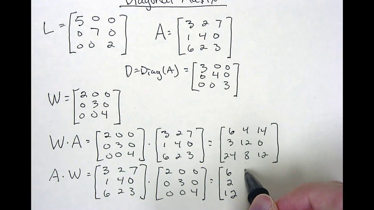 3 Understanding 3x3 Diagonal Matrices