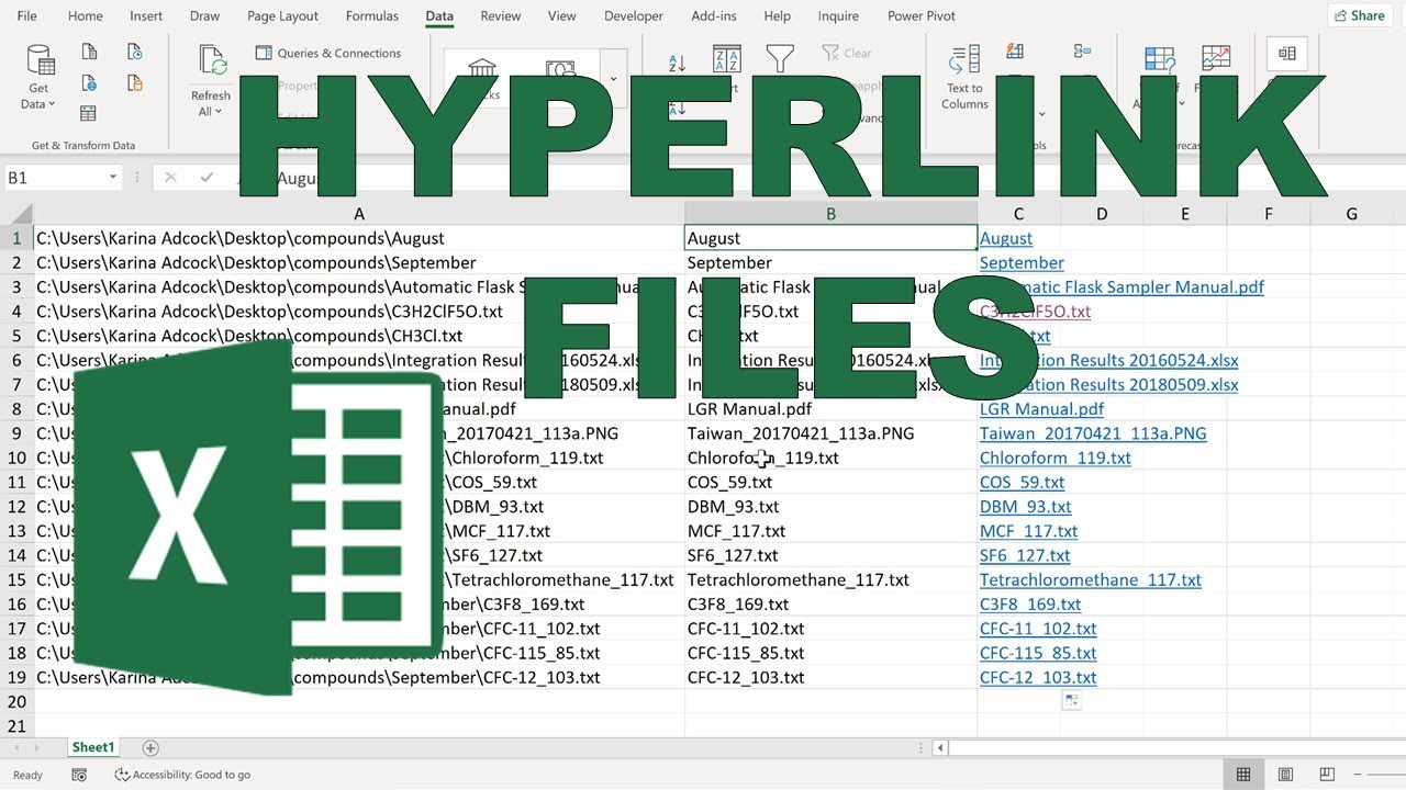 Create Hyperlinks to Multiple Files in Excel 📁