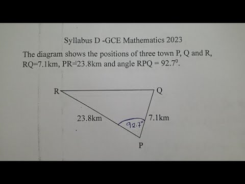 2023 GCE Trigonometry: Cosine Rule Tips π