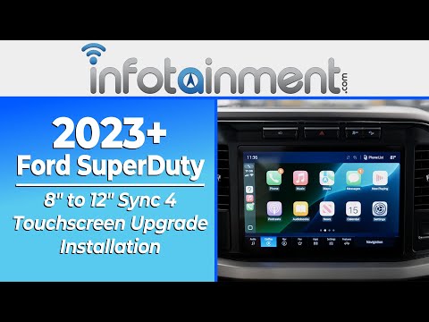 2023+ Ford SuperDuty - 8″ to 12″ Sync 4 Touchscreen Installation - Infotainment.com